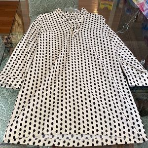 Mud pie black and white shirt dress